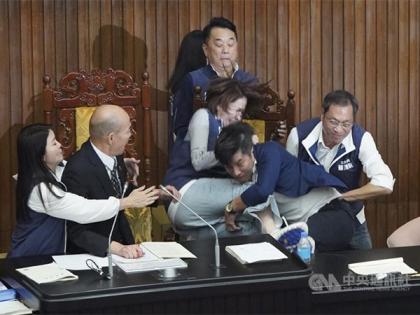 Taiwan parliament chaos: Ruling, opposition lawmakers engage in physical scuffles, verbal attacks over controversial bills | Taiwan parliament chaos: Ruling, opposition lawmakers engage in physical scuffles, verbal attacks over controversial bills