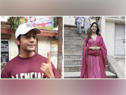 Mumbai Lok Sabha Elections: 'Mr and Mrs Mahi' actors RajKummar Rao, Janhvi Kapoor exercise their right to vote | Mumbai Lok Sabha Elections: 'Mr and Mrs Mahi' actors RajKummar Rao, Janhvi Kapoor exercise their right to vote