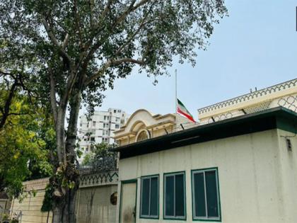 Iranian Embassy in New Delhi lowers its flag to half-mast after death of President Raisi in chopper crash | Iranian Embassy in New Delhi lowers its flag to half-mast after death of President Raisi in chopper crash Iranian Embassy in New Delhi lowers its flag to half-mast after death of President Raisi in chopper crash | Iranian Embassy in New Delhi lowers its flag to half-mast after death of President Raisi in chopper crash