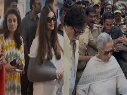 Big B, Jaya Bachchan, Aishwarya Rai vote in phase 5 of Lok Sabha polls | Big B, Jaya Bachchan, Aishwarya Rai vote in phase 5 of Lok Sabha polls Big B, Jaya Bachchan, Aishwarya Rai vote in phase 5 of Lok Sabha polls | Big B, Jaya Bachchan, Aishwarya Rai vote in phase 5 of Lok Sabha polls