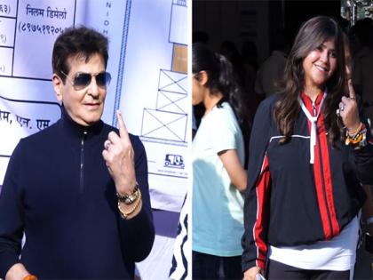 Mumbai Lok Sabha Elections: Jeetendra, Ektaa Kapoor exercise their right to vote | Mumbai Lok Sabha Elections: Jeetendra, Ektaa Kapoor exercise their right to vote Mumbai Lok Sabha Elections: Jeetendra, Ektaa Kapoor exercise their right to vote | Mumbai Lok Sabha Elections: Jeetendra, Ektaa Kapoor exercise their right to vote