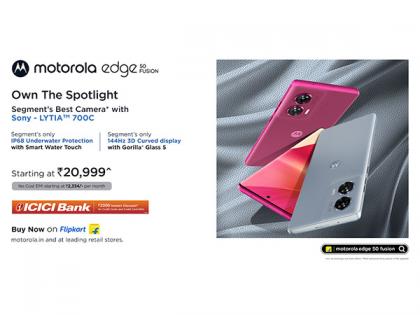 Motorola edge 50 Fusion Goes on Sale with the Segment's Best 50MP Camera Smartphone with Sony's Powerful LYTIA 700C Sensor at Just Rs 20,999* | Motorola edge 50 Fusion Goes on Sale with the Segment's Best 50MP Camera Smartphone with Sony's Powerful LYTIA 700C Sensor at Just Rs 20,999*