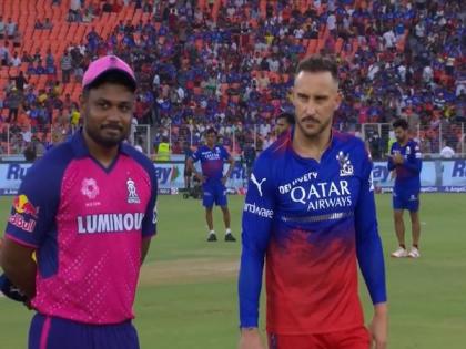 IPL Eliminator: RR opt to field, Faf du Plessis' RCB to play with same playing XI | IPL Eliminator: RR opt to field, Faf du Plessis' RCB to play with same playing XI