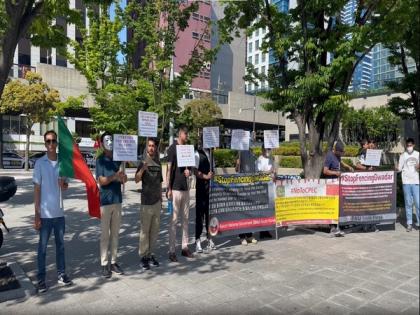 Busan chapter of Baloch National Movement organises protest against Gwadar fencing in S Korea | Busan chapter of Baloch National Movement organises protest against Gwadar fencing in S Korea