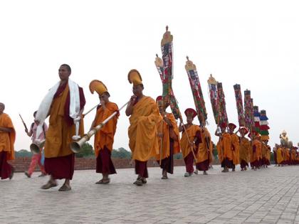 Thousands of Buddhists celebrate Gautam Buddha's birth anniversary in Lumbini | Thousands of Buddhists celebrate Gautam Buddha's birth anniversary in Lumbini