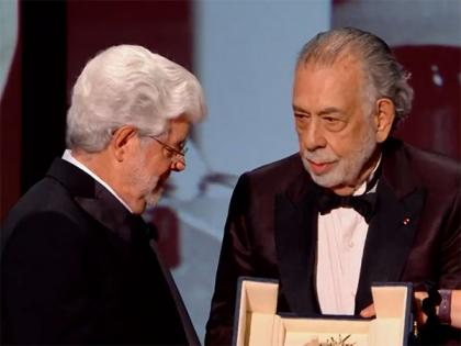 Cannes: Francis Ford Coppola presents 'Star Wars' creator George Lucas with honorary Palme d'Or | Cannes: Francis Ford Coppola presents 'Star Wars' creator George Lucas with honorary Palme d'Or