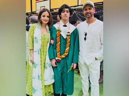 Hrithik Roshan, Sussanne Khan attend son Hrehaan's graduation ceremony | Hrithik Roshan, Sussanne Khan attend son Hrehaan's graduation ceremony