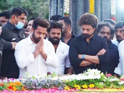 NTR Jr pays tribute to grandfather NTR on his 101 birth anniversary | NTR Jr pays tribute to grandfather NTR on his 101 birth anniversary NTR Jr pays tribute to grandfather NTR on his 101 birth anniversary | NTR Jr pays tribute to grandfather NTR on his 101 birth anniversary