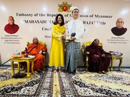 Dr Rashmi Saluja conferred the International Buddha Peace Award by the Myanmar Embassy | Dr Rashmi Saluja conferred the International Buddha Peace Award by the Myanmar Embassy