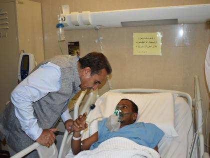 Kuwait: MoS Kirti Vardhan Singh visits Mubarak Al Kabeer Hospital, assures injured Indians of govt's support | Kuwait: MoS Kirti Vardhan Singh visits Mubarak Al Kabeer Hospital, assures injured Indians of govt's support Kuwait: MoS Kirti Vardhan Singh visits Mubarak Al Kabeer Hospital, assures injured Indians of govt's support | Kuwait: MoS Kirti Vardhan Singh visits Mubarak Al Kabeer Hospital, assures injured Indians of govt's support