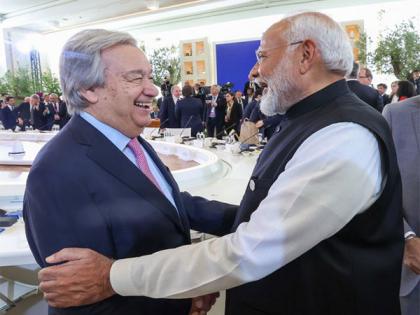 "Pleased...": PM Modi after meeting UN chief Guterres on sidelines of G7 Summit | "Pleased...": PM Modi after meeting UN chief Guterres on sidelines of G7 Summit "Pleased...": PM Modi after meeting UN chief Guterres on sidelines of G7 Summit | "Pleased...": PM Modi after meeting UN chief Guterres on sidelines of G7 Summit