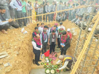 Nepal: Foundation stone laid for construction of school, hostel with Indian aid | Nepal: Foundation stone laid for construction of school, hostel with Indian aid Nepal: Foundation stone laid for construction of school, hostel with Indian aid | Nepal: Foundation stone laid for construction of school, hostel with Indian aid