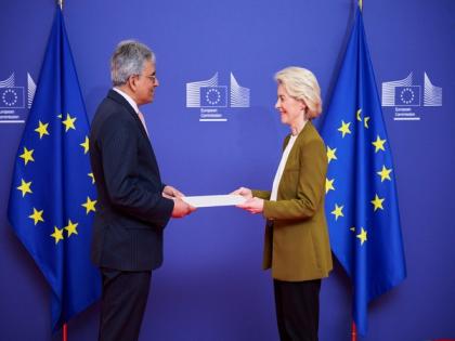 Indian envoy Saurabh Kumar presents credentials to European Commission President | Indian envoy Saurabh Kumar presents credentials to European Commission President Indian envoy Saurabh Kumar presents credentials to European Commission President | Indian envoy Saurabh Kumar presents credentials to European Commission President