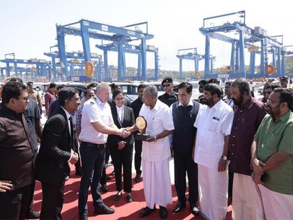Milestone moment in India's maritime history, mothership 'San Fernando' berths at Vizhinjam port , mothership 'San Fernando' berths at Vizhinjam port | Milestone moment in India's maritime history, mothership 'San Fernando' berths at Vizhinjam port , mothership 'San Fernando' berths at Vizhinjam port Milestone moment in India's maritime history, mothership 'San Fernando' berths at Vizhinjam port , mothership 'San Fernando' berths at Vizhinjam port | Milestone moment in India's maritime history, mothership 'San Fernando' berths at Vizhinjam port , mothership 'San Fernando' berths at Vizhinjam port