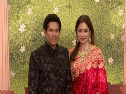 Sachin, KL Rahul, Rishabh grace Anant Ambani-Radhika Merchant 'Shubh Aashirwad' ceremony | Sachin, KL Rahul, Rishabh grace Anant Ambani-Radhika Merchant 'Shubh Aashirwad' ceremony