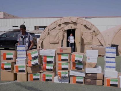 UAE provides three tonnes medical supplies, medicines to displaced people after recent developments in Khan Younis | UAE provides three tonnes medical supplies, medicines to displaced people after recent developments in Khan Younis