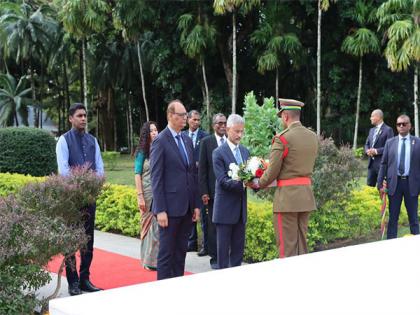 Jaishankar pays homage at memorials of Father of Mauritian Nation, Architect of Mauritian Miracle | Jaishankar pays homage at memorials of Father of Mauritian Nation, Architect of Mauritian Miracle Jaishankar pays homage at memorials of Father of Mauritian Nation, Architect of Mauritian Miracle | Jaishankar pays homage at memorials of Father of Mauritian Nation, Architect of Mauritian Miracle