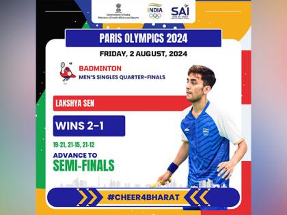 Paris Olympics: India shuttler Lakshya Sen scripts history, sets eye on gold after storming into semi-finals | Paris Olympics: India shuttler Lakshya Sen scripts history, sets eye on gold after storming into semi-finals Paris Olympics: India shuttler Lakshya Sen scripts history, sets eye on gold after storming into semi-finals | Paris Olympics: India shuttler Lakshya Sen scripts history, sets eye on gold after storming into semi-finals