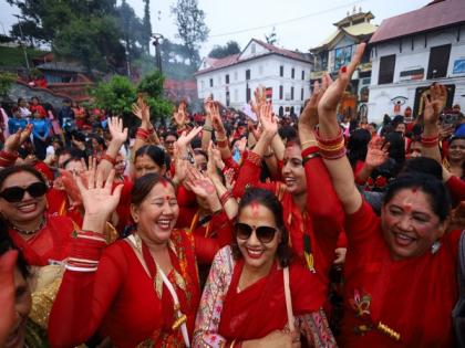 Nepal: Hindu women celebrate 'Teej', offer prayers at Pashupatinath temple | Nepal: Hindu women celebrate 'Teej', offer prayers at Pashupatinath temple Nepal: Hindu women celebrate 'Teej', offer prayers at Pashupatinath temple | Nepal: Hindu women celebrate 'Teej', offer prayers at Pashupatinath temple