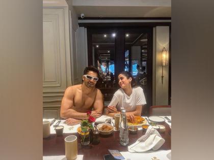 Varun Dhawan poses with Janhvi Kapoor during 'breakfast' on 'SSKTS' set | Varun Dhawan poses with Janhvi Kapoor during 'breakfast' on 'SSKTS' set Varun Dhawan poses with Janhvi Kapoor during 'breakfast' on 'SSKTS' set | Varun Dhawan poses with Janhvi Kapoor during 'breakfast' on 'SSKTS' set