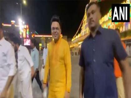 Jay Shah offer prayers at Tirumala Tirupati temple | Jay Shah offer prayers at Tirumala Tirupati temple