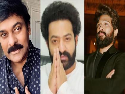"Dragging personal lives into politics new low": Chiranjeevi, Jr NTR, Allu Arjun call out Telangana minister's remarks | "Dragging personal lives into politics new low": Chiranjeevi, Jr NTR, Allu Arjun call out Telangana minister's remarks "Dragging personal lives into politics new low": Chiranjeevi, Jr NTR, Allu Arjun call out Telangana minister's remarks | "Dragging personal lives into politics new low": Chiranjeevi, Jr NTR, Allu Arjun call out Telangana minister's remarks