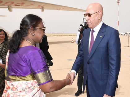 President Murmu accorded ceremonial welcome in Mauritania, received by President Ghazouani | President Murmu accorded ceremonial welcome in Mauritania, received by President Ghazouani President Murmu accorded ceremonial welcome in Mauritania, received by President Ghazouani | President Murmu accorded ceremonial welcome in Mauritania, received by President Ghazouani