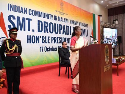 Indian community in Malawi living link between two countries: President Droupadi Murmu | Indian community in Malawi living link between two countries: President Droupadi Murmu Indian community in Malawi living link between two countries: President Droupadi Murmu | Indian community in Malawi living link between two countries: President Droupadi Murmu