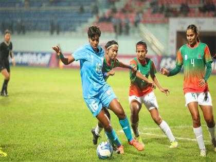 SAFF Women's C'ship: India lose to Bangladesh 1-3, finish as Group A runners-up | SAFF Women's C'ship: India lose to Bangladesh 1-3, finish as Group A runners-up SAFF Women's C'ship: India lose to Bangladesh 1-3, finish as Group A runners-up | SAFF Women's C'ship: India lose to Bangladesh 1-3, finish as Group A runners-up