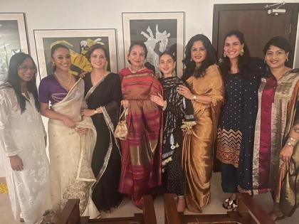 Shabana Azmi shares picture with Aditi Rao Hydari from Dia Mirza's Diwali bash | Shabana Azmi shares picture with Aditi Rao Hydari from Dia Mirza's Diwali bash Shabana Azmi shares picture with Aditi Rao Hydari from Dia Mirza's Diwali bash | Shabana Azmi shares picture with Aditi Rao Hydari from Dia Mirza's Diwali bash