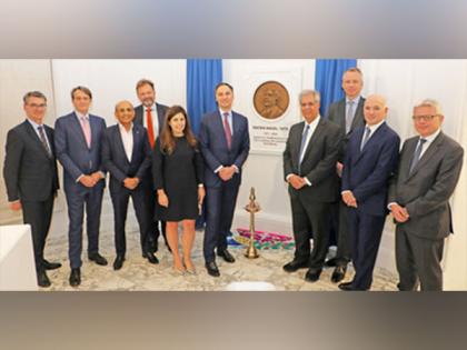 Deutsche Bank Honors Ratan Tata's Legacy with Commemorative Plaque at Erstwhile Tata House | Deutsche Bank Honors Ratan Tata's Legacy with Commemorative Plaque at Erstwhile Tata House Deutsche Bank Honors Ratan Tata's Legacy with Commemorative Plaque at Erstwhile Tata House | Deutsche Bank Honors Ratan Tata's Legacy with Commemorative Plaque at Erstwhile Tata House