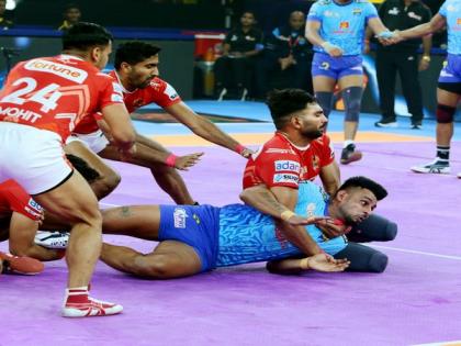 PKL: Gujarat Giants return to winning ways after sealing massive win over Bengal Warriorz | PKL: Gujarat Giants return to winning ways after sealing massive win over Bengal Warriorz PKL: Gujarat Giants return to winning ways after sealing massive win over Bengal Warriorz | PKL: Gujarat Giants return to winning ways after sealing massive win over Bengal Warriorz