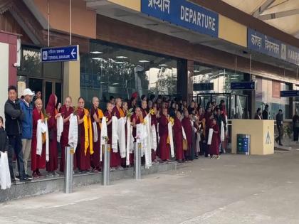 Followers bid farewell to Dalai Lama as he leaves for Karnataka | Followers bid farewell to Dalai Lama as he leaves for Karnataka Followers bid farewell to Dalai Lama as he leaves for Karnataka | Followers bid farewell to Dalai Lama as he leaves for Karnataka