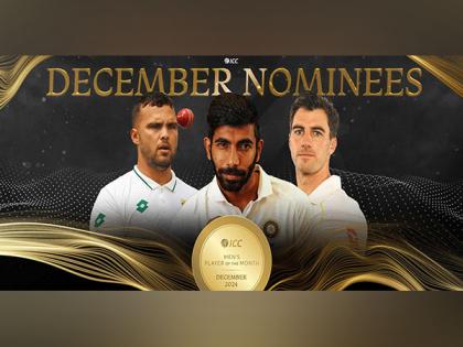 Pat Cummins, Jasprit Bumrah, Dane Paterson nominated for December's Player of the Month award | Pat Cummins, Jasprit Bumrah, Dane Paterson nominated for December's Player of the Month award