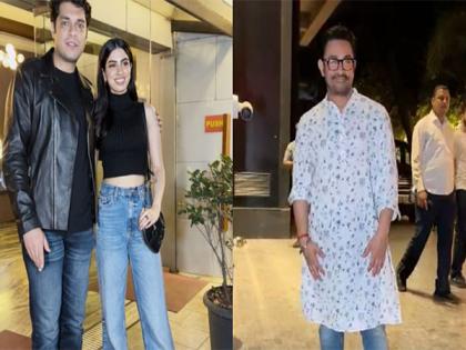 Aamir Khan attends son Junaid's and Khushi Kapoor's Loveyapa screening in style; see pics | Aamir Khan attends son Junaid's and Khushi Kapoor's Loveyapa screening in style; see pics Aamir Khan attends son Junaid's and Khushi Kapoor's Loveyapa screening in style; see pics | Aamir Khan attends son Junaid's and Khushi Kapoor's Loveyapa screening in style; see pics