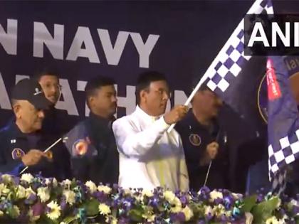 Union Sports Minister Mandaviya flags off inaugural Indian Navy Half Marathon | Union Sports Minister Mandaviya flags off inaugural Indian Navy Half Marathon