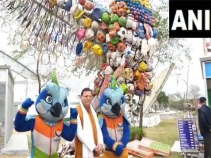 CM Dhami pays visit to Maharana Pratap Sports Stadium amid 38th National Games | CM Dhami pays visit to Maharana Pratap Sports Stadium amid 38th National Games CM Dhami pays visit to Maharana Pratap Sports Stadium amid 38th National Games | CM Dhami pays visit to Maharana Pratap Sports Stadium amid 38th National Games