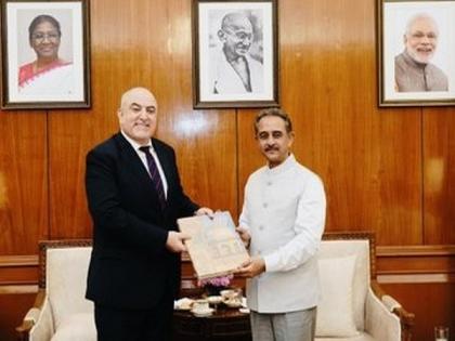 MoS Kirti Vardhan Singh holds talks with Algerian Envoy to India | MoS Kirti Vardhan Singh holds talks with Algerian Envoy to India MoS Kirti Vardhan Singh holds talks with Algerian Envoy to India | MoS Kirti Vardhan Singh holds talks with Algerian Envoy to India