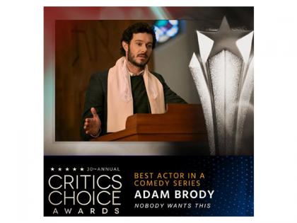 Adam Brody takes home Best Actor in Comedy Series at 2025 Critics Choice Awards | Adam Brody takes home Best Actor in Comedy Series at 2025 Critics Choice Awards Adam Brody takes home Best Actor in Comedy Series at 2025 Critics Choice Awards | Adam Brody takes home Best Actor in Comedy Series at 2025 Critics Choice Awards