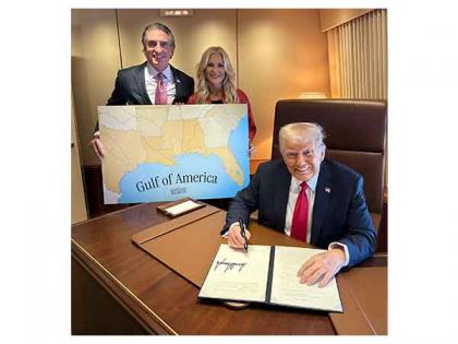 US Interior Secy Doug Burgum congratulates Trump on signing proclamation renaming Gulf of Mexico | US Interior Secy Doug Burgum congratulates Trump on signing proclamation renaming Gulf of Mexico US Interior Secy Doug Burgum congratulates Trump on signing proclamation renaming Gulf of Mexico | US Interior Secy Doug Burgum congratulates Trump on signing proclamation renaming Gulf of Mexico