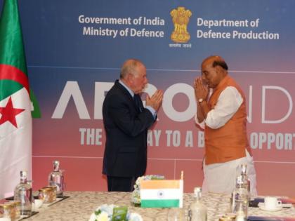 Defence Minister meets Algerian Minister of Defence at Aero India 2025 | Defence Minister meets Algerian Minister of Defence at Aero India 2025 Defence Minister meets Algerian Minister of Defence at Aero India 2025 | Defence Minister meets Algerian Minister of Defence at Aero India 2025