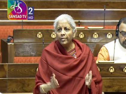 Average tax under GST dips from 15.8 % to 11.3 %: Nirmala Sitharaman in Rajya Sabha | Average tax under GST dips from 15.8 % to 11.3 %: Nirmala Sitharaman in Rajya Sabha Average tax under GST dips from 15.8 % to 11.3 %: Nirmala Sitharaman in Rajya Sabha | Average tax under GST dips from 15.8 % to 11.3 %: Nirmala Sitharaman in Rajya Sabha