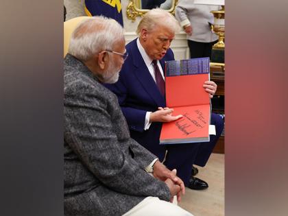 Trump gifts Modi 'Journey Together' photobook, personalises it with "Mr Prime Minister, you are great" | Trump gifts Modi 'Journey Together' photobook, personalises it with "Mr Prime Minister, you are great" Trump gifts Modi 'Journey Together' photobook, personalises it with "Mr Prime Minister, you are great" | Trump gifts Modi 'Journey Together' photobook, personalises it with "Mr Prime Minister, you are great"