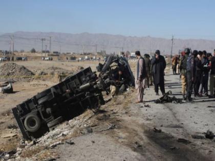 Pak: Blast near security convoy injures two | Pak: Blast near security convoy injures two