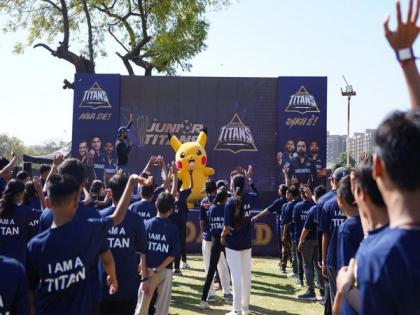 Gujarat Titan collaborate with 'Pokeman' to celebrate 'Junior Titans' season two in Ahmedabad | Gujarat Titan collaborate with 'Pokeman' to celebrate 'Junior Titans' season two in Ahmedabad