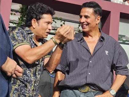 Akshay Kumar drops candid picture with Sachin Tendulkar, congratulates Big B for his team's victory at ISPL season 2 finale | Akshay Kumar drops candid picture with Sachin Tendulkar, congratulates Big B for his team's victory at ISPL season 2 finale Akshay Kumar drops candid picture with Sachin Tendulkar, congratulates Big B for his team's victory at ISPL season 2 finale | Akshay Kumar drops candid picture with Sachin Tendulkar, congratulates Big B for his team's victory at ISPL season 2 finale