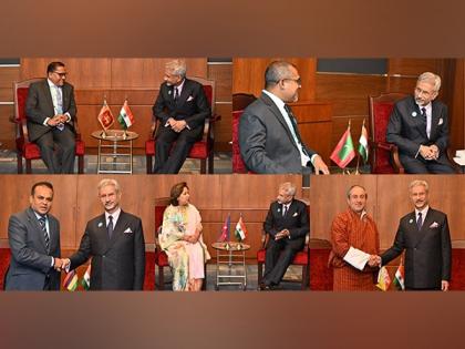 Jaishankar holds talks with his counterparts from Maldives, Mauritius, Nepal, Sri Lanka and Bhutan | Jaishankar holds talks with his counterparts from Maldives, Mauritius, Nepal, Sri Lanka and Bhutan