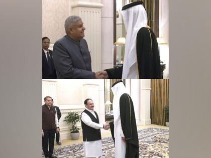 Delhi: Vice President Dhankhar, Union Minister Nadda met with Amir of the State of Qatar | Delhi: Vice President Dhankhar, Union Minister Nadda met with Amir of the State of Qatar Delhi: Vice President Dhankhar, Union Minister Nadda met with Amir of the State of Qatar | Delhi: Vice President Dhankhar, Union Minister Nadda met with Amir of the State of Qatar