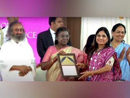 Dr. Bhagyashree Prasad Patil Honored with the Prestigious Vishalakshi Award 2025 by Hon'ble President Droupadi Murmu at the International Women's Conference | Dr. Bhagyashree Prasad Patil Honored with the Prestigious Vishalakshi Award 2025 by Hon'ble President Droupadi Murmu at the International Women's Conference Dr. Bhagyashree Prasad Patil Honored with the Prestigious Vishalakshi Award 2025 by Hon'ble President Droupadi Murmu at the International Women's Conference | Dr. Bhagyashree Prasad Patil Honored with the Prestigious Vishalakshi Award 2025 by Hon'ble President Droupadi Murmu at the International Women's Conference
