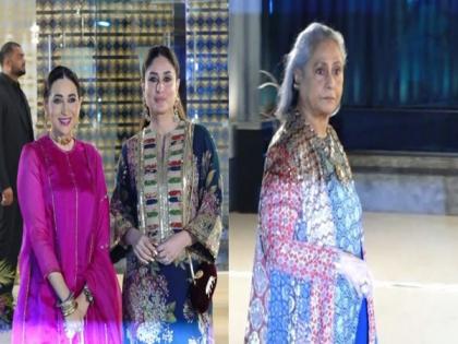Kareena, Karisma Kapoor, Jaya Bachchan arrive in style at Aadar Jain-Alekha Advani's Mehendi ceremony, check pics | Kareena, Karisma Kapoor, Jaya Bachchan arrive in style at Aadar Jain-Alekha Advani's Mehendi ceremony, check pics Kareena, Karisma Kapoor, Jaya Bachchan arrive in style at Aadar Jain-Alekha Advani's Mehendi ceremony, check pics | Kareena, Karisma Kapoor, Jaya Bachchan arrive in style at Aadar Jain-Alekha Advani's Mehendi ceremony, check pics